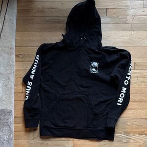 Unus Annus Black Graphic Hoodie
